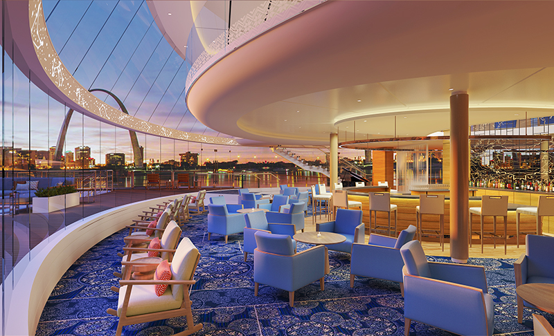 Viking Mississippi Explorer's Lounge mississippi rive cruises